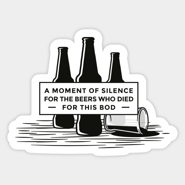 Funny Beer Bod Sticker by Urban_Vintage